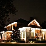 side of home lighting - large home